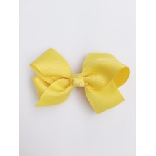 "Audrey" bow clip - Lemon
